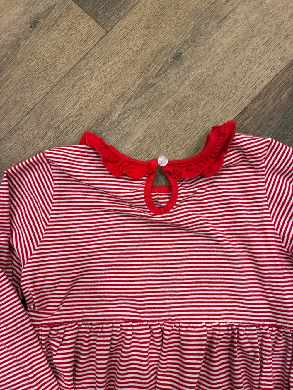 Stitchy Fish Red Stripe Christmas Dress Holiday Santa Milk Holiday 7 Girl - Picture 7 of 11